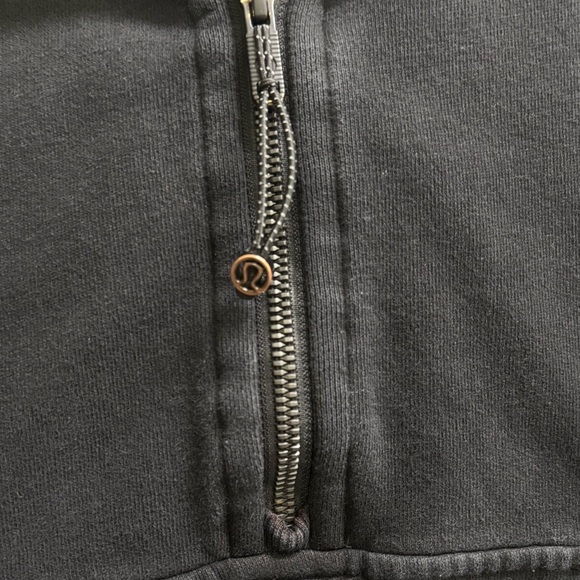 Lululemon Scuba Hoodie M/L Black Oversized Funnel Neck Sweatshirt Washed black - Picture 8 of 8